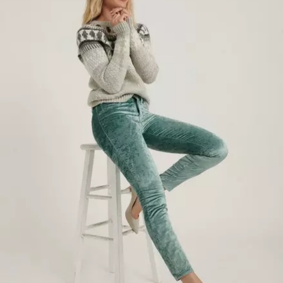 NWT Lucky Brand Mid Rise Ava Velvet Skinny Jeans - Picture 2 of 8